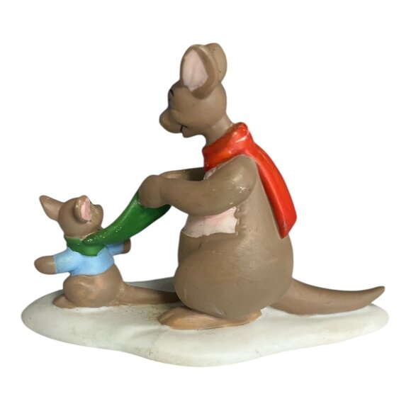 Disney Winnie the Pooh Winter Figurine Set – Piglet, Pooh, Kanga & Roo – Christm - Picture 7 of 7